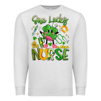 Oatmeal Heather one lucky nurse Premium Sweatshirt - Artiststas