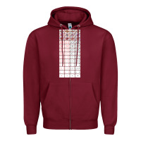 Burgundy deck of cards   joke gifts   playing cards Zipper Hoodie - lanVoArt
