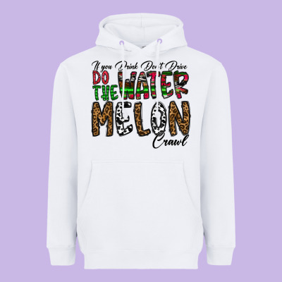 If You Drink Don't Drive Do The Watermelon Crawl Heavyweight Hoodie Designed By Cowhidedigitalart