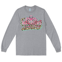 Heather Grey warriors wear pink breast cancer Long Sleeve Tee - CowGirlArtShop