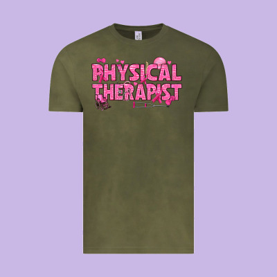 Breast Cancer Physical Therapist Vintage Tee Designed By Texasbilliewilder
