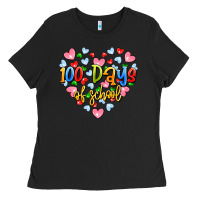 Black 100 days of school Ladies Tee - Artiststas