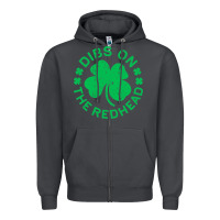Smoke dibs on the redhead  st patricks day Zipper Hoodie - lanVoArt