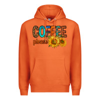Carrot coffee please western doodle letters Premium Hoodie - FaDigitalArtStudio