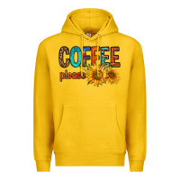 Lemon coffee please western doodle letters Premium Hoodie - FaDigitalArtStudio