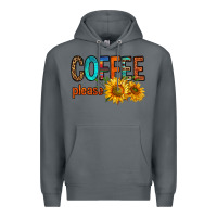 Rock coffee please western doodle letters Premium Hoodie - FaDigitalArtStudio