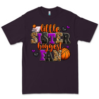 Plum little sister biggest fan basketball Premium Tee - Jasminsmagicworld