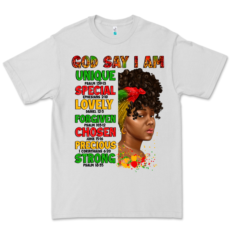 God Say I Am Juneteenth Afro Girl Premium Tee by Artiststas | Teevron