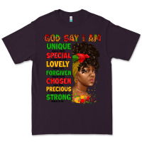 Plum god say i am juneteenth afro girl Premium Tee - Artiststas