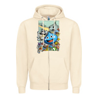 Sandshell dragon quest slime print Zipper Hoodie - lanVoArt