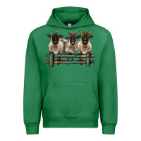 Emerald 3 sheeps suffolk ewe with bandanas and fence Urban Hoodie - BarkalooDesign