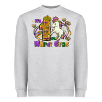 Heather Grey my first mardi gras unicorn Heavyweight Sweatshirt - FaDigitalArtStudio