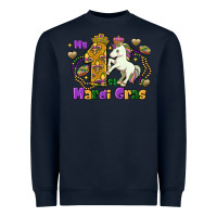 Navy my first mardi gras unicorn Heavyweight Sweatshirt - FaDigitalArtStudio