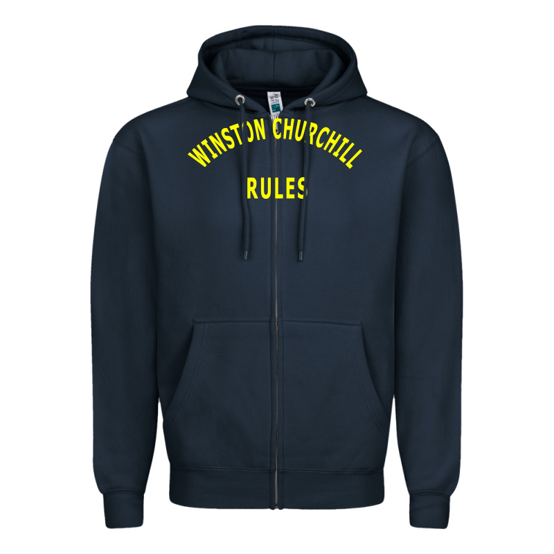 Trending Winston Churchill Rules Zipper Hoodie by lanVoArt | Teevron