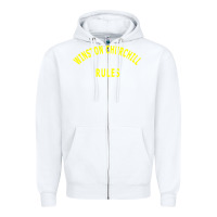 White Trending Winston Churchill Rules Zipper Hoodie - lanVoArt