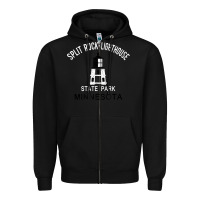 Black Trending Split Rock Lighthouse Minnesota State Park Zipper Hoodie - lanVoArt