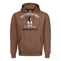 Chestnut Trending Split Rock Lighthouse Minnesota State Park Zipper Hoodie - lanVoArt