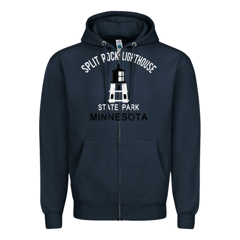 Trending Split Rock Lighthouse Minnesota State Park Zipper Hoodie by lanVoArt | Teevron