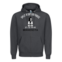 Smoke Trending Split Rock Lighthouse Minnesota State Park Zipper Hoodie - lanVoArt