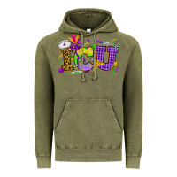 Vintage Olive Mardi Gras ICU Nurse Vintage Hoodie - HowdyJamesFarm