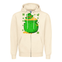 Sandshell ireland leprechaun hat pot of gold irish st patricks day Zipper Hoodie - lanVoArt