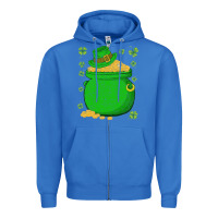 True Royal ireland leprechaun hat pot of gold irish st patricks day Zipper Hoodie - lanVoArt
