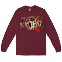 Burgundy im snow cute Long Sleeve Tee - CowGirlArtShop