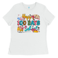 Happy 100 Days Of School Ladies Tee | Teevron