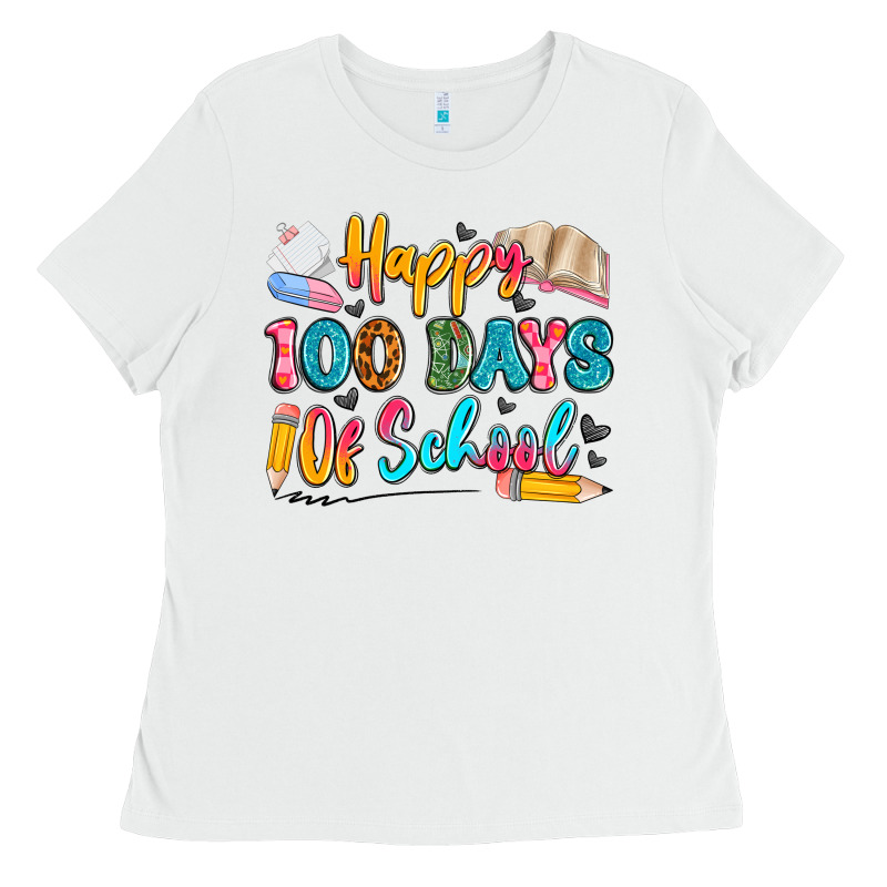 Happy 100 Days Of School Ladies Tee by Artiststas | Teevron