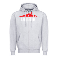 Heather Grey funny eat healthy sexy tee mens rude valentine day gifts Zipper Hoodie - lanVoArt