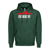Sports Green funny eat healthy sexy tee mens rude valentine day gifts Zipper Hoodie - lanVoArt