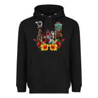 Black farm life chicken Heavyweight Hoodie - SublimationCraftShop