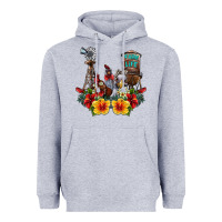 Heather Grey farm life chicken Heavyweight Hoodie - SublimationCraftShop