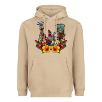 Mushroom farm life chicken Heavyweight Hoodie - SublimationCraftShop