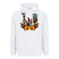 White farm life chicken Heavyweight Hoodie - SublimationCraftShop