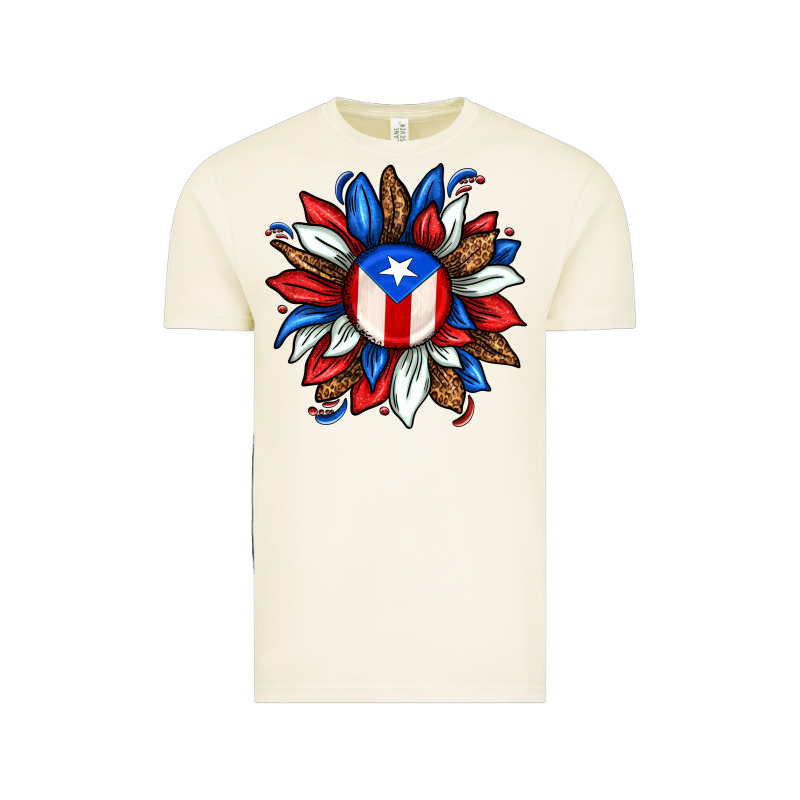 Puerto Rico Sunflower Vintage Tee by texasbilliewilder | Teevron