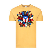 Vintage Mustard puerto rico sunflower Vintage Tee - texasbilliewilder