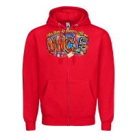 Red my favorite players call me uncle basketball Zipper Hoodie - CowhideDigitalArt