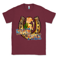 Burgundy cowgirl horseshoe Classic Tee - RacoonDesign