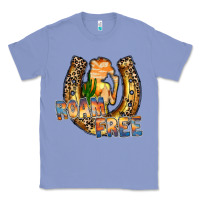 Colony Blue cowgirl horseshoe Classic Tee - RacoonDesign