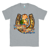 Heather Grey cowgirl horseshoe Classic Tee - RacoonDesign