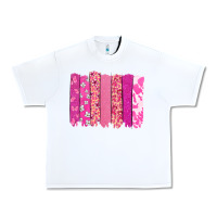 White Cancer brushstroke Cancer Awareness Urban Heavy Tee - HowdyJamesFarm