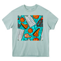 Arona basketball uniform and hoop seamless pattern Heavy Core Tee - BundleAndBundleShop