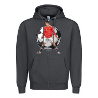 Smoke cr7 soccer fan Zipper Hoodie - lanVoArt