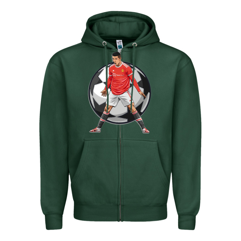 Cr7 Soccer Fan Zipper Hoodie by lanVoArt | Teevron