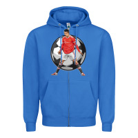 True Royal cr7 soccer fan Zipper Hoodie - lanVoArt