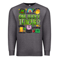 Charcoal Heather one lucky teacher lucky charm Premium Sweatshirt - Artiststas