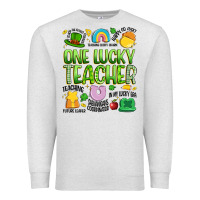 Oatmeal Heather one lucky teacher lucky charm Premium Sweatshirt - Artiststas