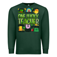 Sports Green one lucky teacher lucky charm Premium Sweatshirt - Artiststas