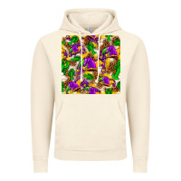 Vintage Artic Mardi Gras jester had and crawfish with leopard pa Vintage Hoodie - HowdyJamesFarm